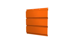 Софит металлический без перфорации 0,45 PE с пленкой RAL 2004 оранжевый