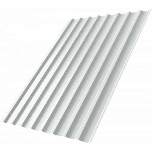 Профнастил С20B Grand Line 0,5 Satin с пленкой RAL 9003 сигнальный белый