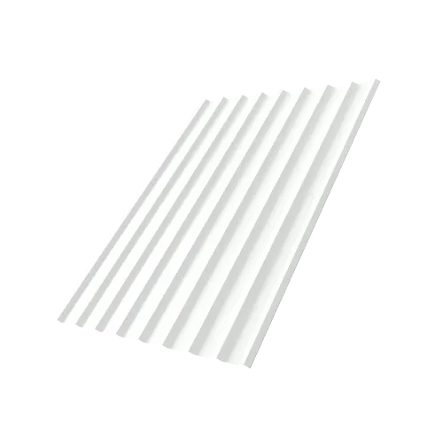 Профнастил С20R 0,5 PE RAL 9003 сигнальный белый