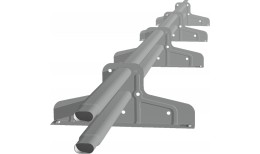 Снегозадержатель Стандарт Т4 d 40х20 RAL 9006 (3м)