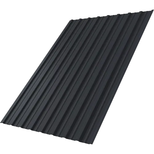 Профнастил С10A Grand Line 0,45 ПЭ матовый RAL 7024 мокрый асфальт