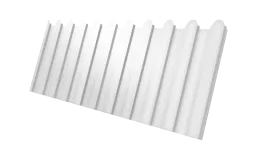 Профнастил С8A v02 фигурный Grand Line 0,45 Drap TX RAL 9003 сигнальный белый