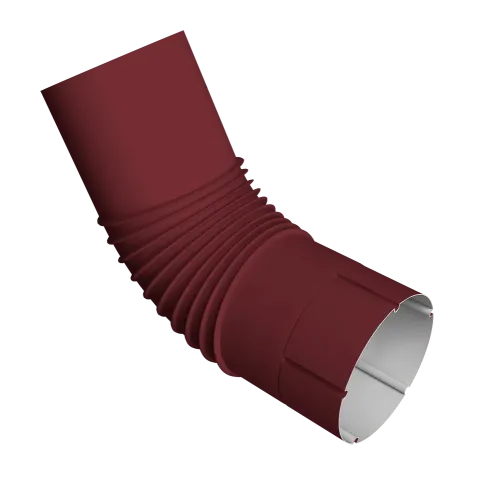 Колено трубы Vortex Проект 146мм RAL 3005 красное вино