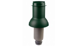 Элемент коньковый Krovent Pipe-Cone 125/100 ИЗ (выход канализации) зеленый