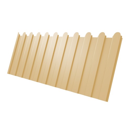 Профнастил С8A v02 фигурный Grand Line 0,4 PE с пленкой RAL 1014 слоновая кость