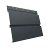 Софит металлический Квадро Брус без перфорации 0,5 Velur X с пленкой RAL 7016 антрацитово-серый