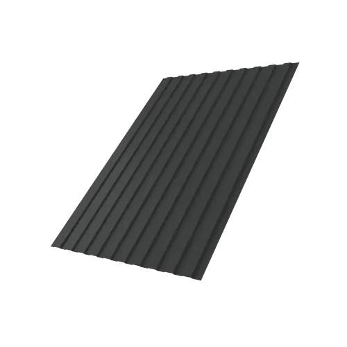 Профнастил С8B v01 Grand Line 0,5 Satin Matt RAL 7016 антрацитово-серый