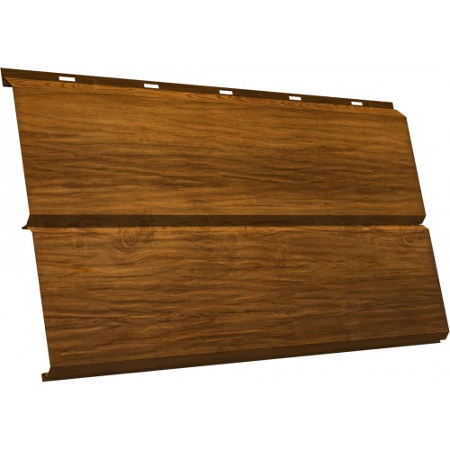 ЭкоБрус 3D 0,345 Grand Line 0,45 Print Elite с пленкой Golden Wood TwinColor