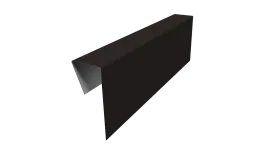 Планка приемная оконная фибросайдинга 0,5 Drap TX RAL 9005 черный (3м)