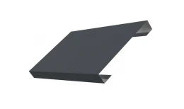 Ламель лицевая 150 жалюзи Texas 0,5 Satin Matt с пленкой RAL 7024 мокрый асфальт