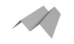 Угол внутренний фибросайдинга Slim 0,5 Satin с пленкой RAL 9006бело-алюминиевый (3м)