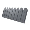 Профнастил C10B фигурный 0,5 Satin RAL 9006 бело-алюминиевый