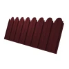 Профнастил C10B фигурный 0,45 Drap RAL 3005 красное вино